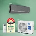 Haier Gravity Series 1.6 Ton 5 Star AI Climate Control Smart Split AC (5460 Watts, HEXA Inverter, Copper, Fabric Finish, Wi-Fi, 4-Way, HD Filter, Cools at 60°C-HSU19G-MZAIP5BN-INV, Midnight Dream) [AA1096/26] - Image 2