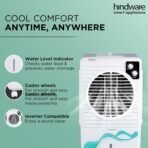 Hindware Smart Appliances | Frostwave 38L Personal Air cooler | Fan Based | 12" Fan Blade and Ice Chamber | White & Grey(AA1103/29) - Image 3