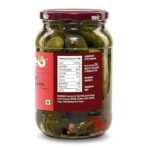 Neo Whole Gherkins 480g I Pack of 1 I 100% Plant Based I Low Fat Sweet and Crunchy Pickles, Ready to Eat I Enjoy with Nachos, Make a Healthy Salad at home (AA1104/265)