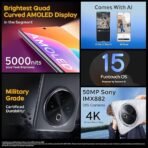 iQOO Z10 5G (Glacier Silver, 8GB RAM, 128GB Stroage) | India's Biggest Ever 7300 mAh Battery | Snapdragon 7s Gen 3 Processor | Brightest Quad Curved AMOLED Display in The Segment - Image 3