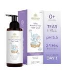 AreoVeda Baby Head-To-Toe Foam Wash With Self-Foaming Pump (500ml) I Tear-Free Baby Wash I 24 Hrs Hydration I pH 5.5 With PENTAVITIN® & Aloe Vera I Safe from Day 1 I Lab Tested, Ecocert Certified, EWG Verified