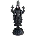 Tirupati Balaji Idol For Car Dashboard, Venkateswara Swamy Murthi, Vaastu Advised Balaji Statue - Tirupati Balaji Murti Idols For Pooja Room (Marble, Black Big), 20 cm, 8 cm(AA1103/109)