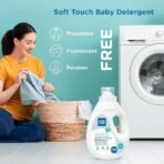 Mee Mee Baby Liquid Detergent 300 ml | Ph balanced, Free from Harsh Chemicals, Safe for mother's hands & baby's skin | Anti-Bacterial, Removes Stains & Odor with One Drop, Hypoallergenic - Image 2