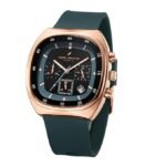 Daniel Hechter Paris Bercy Collection Modern Multi Functional Watch for Men with Square Dial and Silicon Band-DHM1001 (AA1104/253)