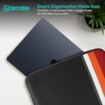 AirCase Protective Laptop Bag Sleeve fits Upto 13.3" Laptop/MacBook Pro/Air M1/M2, Wrinkle Free, Padded, Water Resistant Light Neoprene case Cover Pouch, for Men & Women, (Black Red & Beige & Light Blue & Royle Blue) -6 Months Warranty (AA1102/82) - Image 3