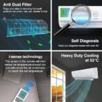 Godrej 1 Ton 3 Star, 5 Years Comprehensive Warranty, 5-In-1 Convertible Cooling, Inverter Split AC (Copper, I-Sense Technology, AC 1T EI 12TINV3R32-GWA Split, White) [AA1096/17] - Image 3