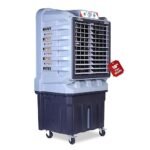 HAVAI Jumbo 18+ Desert Cooler | 150L | 18-Inch Fan | Heavy-Duty 41mm Motor | 3-Side Honeycomb Pads | Auto Swing | Castor Wheels | 230V, 110W | White & Grey