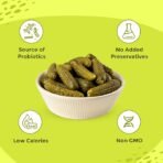 Neo Whole Gherkins 480g I Pack of 1 I 100% Plant Based I Low Fat Sweet and Crunchy Pickles, Ready to Eat I Enjoy with Nachos, Make a Healthy Salad at home (AA1104/265) - Image 4