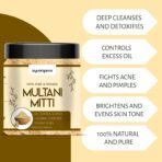 Multani Mitti 300g– 100% Pure & Natural Fuller's Earth Powder for Face Pack & Skin Care | Deep Cleansing Clay for Oily Skin Acne & Tan Removal | Herbal Face Mask for Glowing Skin - Image 4
