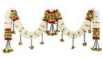 Daedal crafters Crystal Hanging Artificial Flower Toran for Main Door Entrance, Reusable Thoran for Pooja Mandir, Living Room & Home Décor, Bandarwal for Festival Decoration (42x14 inch) - Image 4