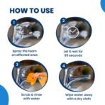 Happi Planet | Tap Cleaner & Limescale Remover | India’s 1st Foaming Formulation for Reduced Scrubbing Effort, Non-Toxic | 500ml | All Purpose Cleaner Suitable for Bathroom, Tap, Shower, Tiles, Mirror[AA1098/104] - Image 3