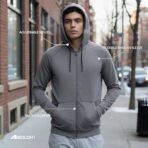 Boldfit Sweatshirt for Man Zipper Hoodies Jackets for Men Stylish Latest Hoodies Man Winter Wear Pullover Casual Sweat Shirt Travel Office Outdoor Cotton Blend with Pockets Full Zipper - Black - Image 6