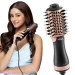 VEGA Litstyle L3 Volumizer Hair Blow Dryer Brush With 3 Heat/2 Speed Settings, 360° Airflow Vent, 3 in 1 Compact Hot Air Brush For Women, Tourmaline Ceramic Coated Barrel, 500 Watts, (VHSD-03)[AA1098/59]