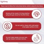 Lifelong Glass Top Gas Stove, 4 Burner Gas Stove, Black (ISI Certified,1 year warranty with Doorstep Service)  (AA1104/182) - Image 3