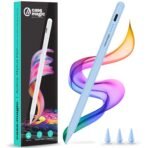 iPad Pencil Active Stylus Pen with Palm Rejection,Tilt Sensor, High Precision Tip| for iPad 2018-2025 iPad(6/7/8/9/10) Air(3/4/5/M2) Pro 11"(1/2/3/4) Pro 12.9"(3/4/5/6/M4) Mini (6/5)(BLUE & DARK GREY & SILVER & WHITE ) [AA1102/242]