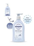Sanosan bath & shampoo Hydrolysed Milk Protein Formula Daily Head To Toe Milky Wash No Tear Formula For Newborn Baby 2 In 1 Shampoo & Body Wash- 500 ml (AA1104/36) - Image 4
