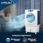 Bajaj Shield Series Velar 70L Desert Air Cooler For Home | Inverter Compatible | 80Ft Air Throw | Dual Side Water Inlet | Ice Chamber |1 Year Warranty【White】[AA1096/61] - Image 3