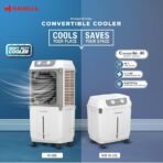 Havells 2-in-1 Convertible 80 L Desert Air Cooler for room| Dual functionality & easy storing| Can be used as side table| 5 Leaf Metal Blade Fan| Powerful Air-Delivery| Bacteria shield honeycomb pads - Image 4