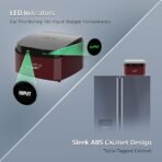 V-Guard Trossia 450 Stabilizer for Refrigerator up to 450 Litre | Advance Overheat Protection | 2 A Capacity | 3 Year Warranty by V-Guard | Cherry Red (Working Range:125-290 VAC) - Image 4