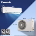 Panasonic 1.5 Ton 5 Star Premium Wi-Fi Inverter Smart Split AC (Matter/MirAIe, AI, DustBuster, 55°C Oper., Copper Condenser, 8in1 Convertible, 4-Way, PM0.1 Filter, CS/CU-NU18BKY5WX, 2026 Model, White)[AA1097/88] - Image 3