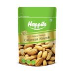 Happilo Premium Natural Californian Almonds 200g | Badam Giri, Healthy Snacks, Dry Fruits | Crunchy Nuts | High in Fiber | Rich in Protein | Magnesium | Phosphorus | Dietary Fibre | Zero Cholesterol (AA1104/26)