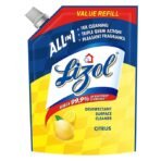 Lizol Disinfectant Surface & Floor Cleaner Liquid Refill Pack, Citrus - 1800 ml | Suitable for All Floor Cleaner Mops | Kills 99.9% Germs| India's #1 Floor Cleaner[AA1100/19]