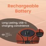 Portronics ToadPlay Basketball Mini Wireless Bluetooth Mouse with Dual Wireless Connectivity (BT + 2.4 GHz), Rechargeable Battery, Noise-Free Clicking, Multi-Device Pair, Adjust Sensitivity (Brown) (AA1102/74) - Image 3