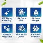 Lizol Disinfectant Surface & Floor Cleaner Liquid Refill Pack, Citrus - 1800 ml | Suitable for All Floor Cleaner Mops | Kills 99.9% Germs| India's #1 Floor Cleaner[AA1100/19] - Image 3