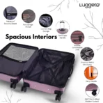 Hard Body Set of 3 Luggage 8 Wheels - ETERNAL Light-Weight & Durable Polycarbonate ROSE GOLD Hard Luggage -Gold [AA1102/273] - Image 2