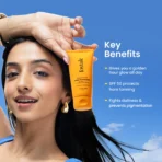 Sunscreen - SPF 50 PA+++ Glow Sunscreen with Vitamin C & Niacinamide for a Dewy Glow(AA1104/135) - Image 6