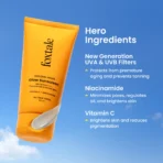 Sunscreen - SPF 50 PA+++ Glow Sunscreen with Vitamin C & Niacinamide for a Dewy Glow(AA1104/135) - Image 5