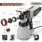 BUILDSKILL Easy Refill Paint Sprayer | 1500ML Large Tank | 600W Copper Motor with 32000RPM Speed | Heat Sink | 3 Patterns | Copper Alloy Nozzle | Auto Paint Spray Machine for Home & Professional Use9(AA1104/122) - Image 5