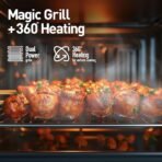 Panasonic 23L Convection Microwave Oven(NN-CT353BFDG,Black Mirror, 360° Heat Wrap, Magic Grill) (AA1104/156) - Image 3