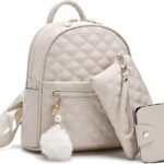 Alice Girls 3-PCS Fashion Cute Mini Leather Backpack sling & pouch set for Women//Rakhi gift for Sister (AA1104/217)