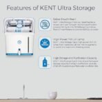 KENT Ultra Storage UV Water Purifier | UV+UF Water Purification | Wall Mountable | 8L Storage | 60 L/hr Output | White (AA1104/84) - Image 4