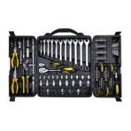 STANLEY STMT81243 110-Piece High Quality Multi-Toolkit containing Pliers, Spanners, Drivers, Sockets, Bits, Wrenches & Ratchets for Home, DIY & Professional Use, 1 Year Warranty, Yellow & Black [AA1102/266]