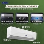 Carrier 1 Ton 3 Star Wi-Fi Smart Flexicool Inverter Split AC (Copper, Convertible 6-in-1 Cooling,Smart Energy Display,HD & PM 2.5 Filter, ESTER EDGE FXi (Wi-Fi), CAI12EE3R35W0,White) [AA1096/13] - Image 2