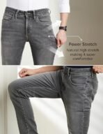 Symbol Premium Men's Slim Fit Stretchable Jeans | Casual Denim | Cotton Stretch | Fashion Shades of Black & Blue (Available in Plus Sizes) - Image 2