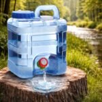 10 Litre Camping Water Can with Tap Portable Camping Picnic Hiking Camping Water Tank Storage Container for Travelling Water Camper Dispenser Barrel with Faucet(Blue)[AA1100/87]