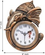 Wall Clock for Home Decor - Decorative Designer Clocks Design Analog Hanging Wall Clock for Living Room, Bedroom, Kitchen, Office, Hall (Brown)(AA1103/182) - Image 3