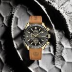 NIBOSI Men's Watch Analog Silicone Quartz Wrist Watch for Men Business Waterproof Sport Stainless Steel Leather Watch with Calendar (AA1104/246) - Image 2