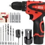 JPT 12-volt Multi-Tasking 3/8-inch Keyless Chuck Cordless Drill Machine | 24 Nm Torque | 1350 RPM Speed | 2 Speed Gear | 18+1 Clutch | 1500mAh Battery | Fast Charger | 24-Piece Bits And Sockets |600 W [AA1102/268]