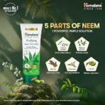 Himalaya Purifying Neem Face Wash|Clears and Prevents Pimples & Acne|Made with 5 parts of Neem|New & Best Ever clinically Proven formula|Gently Cleanses|For men and women|50 ml - Image 2