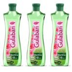 Dabur Gulabari Premium Rose Water with Aloe Vera - 1200 ml (400ml x 3) | Upto 8 HR Skin Hydration | Cleanses, Tones and Moisturises Skin | For All Skin Types(AA1103/137)