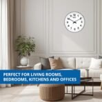 Ajanta Quartz Ajanta Abstract Quartz Analog Wall Clock(32 Cm X 32 Cm X 3.5 Cm,White) - Image 2