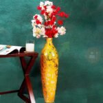 Metal Flower Vase for Home Decor Office Living Room Corner Decoration- 24 inches (DS6)[AA1100/121]