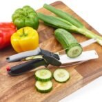 Clever Cutter 2-in-1 Food Chopper & Cutting Board – Stainless Steel Kitchen Scissors for Quick Slicing of Vegetables, Fruits & Meat | Multi-Purpose Easy Clean Ergonomic Handle (Set of 1)(AA1103/64)