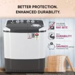 LG 7 Kg 5 Star Wind Jet Dry Semi-Automatic Top Loading Washing Machine (P7020NGAZ, Dark Gray, Rat Away Feature) - Image 5