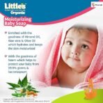 Little's Organix Baby Soap | 75g x Pack of 5 | Gentle Moisturizing Bar | Hypoallergenic & Dermatologically Tested for Baby's Sensitive Skin | No Nasties | Protects from 99.9% Germs | Kids Soap (AA1104/40) - Image 6