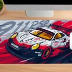 Sports Car Mouse Pad, Large Extended Desk Mouse Pad, Non-Slip Spill-Resistant Mousepad with Special-Textured Surface,Gamer/Office/Home 585mm x 280mm (11 x 23 INCH) (Sports Car MPB 03) [AA1102/188]